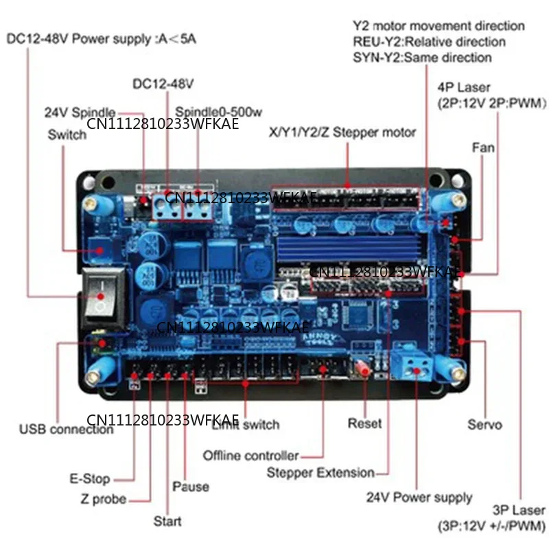 Controller Grbl Board - Placa Controladora GRBL para 3 Eixos