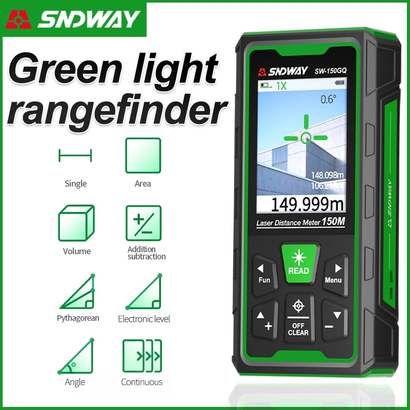 Industrial Laser Distance Sensor - Medidor de Distância a Laser Verde