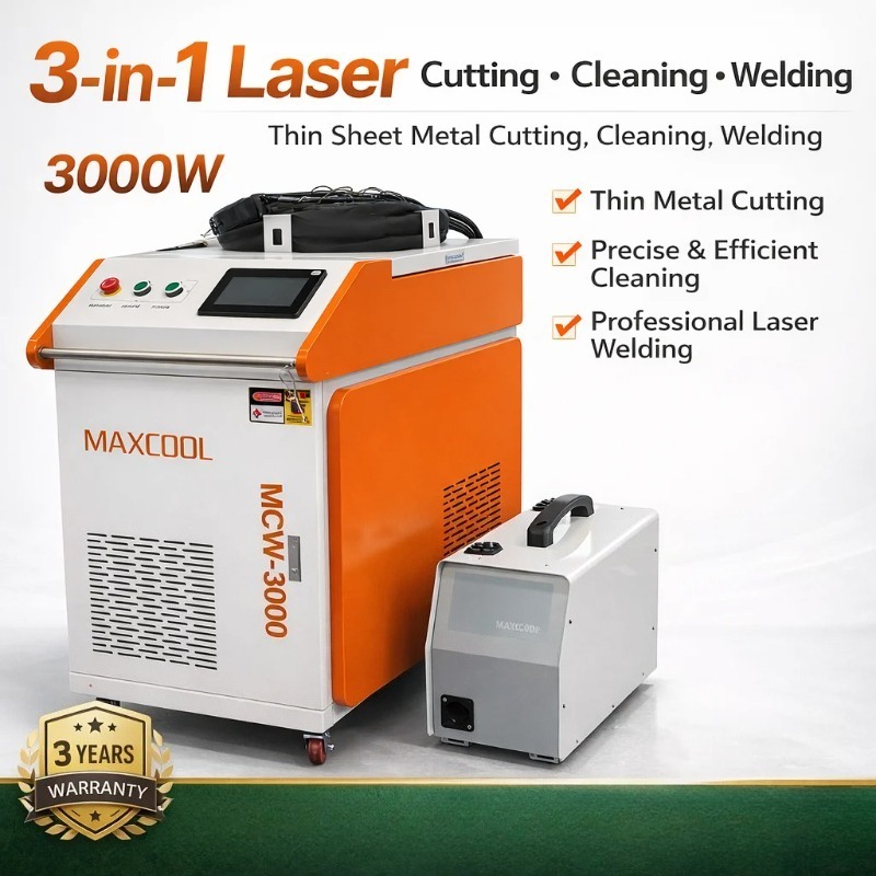 Industrial Laser Welding Machine - Máquina de Solda 3 em 1,