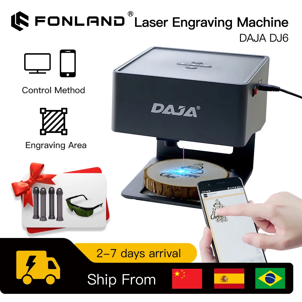 Industrial Grade Laser - DAJA-Máquina de Gravação a Laser, Gravador