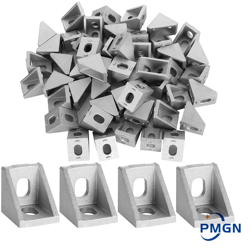 Aluminum T-Slot Profile - 2020 suporte de canto 40 pçs