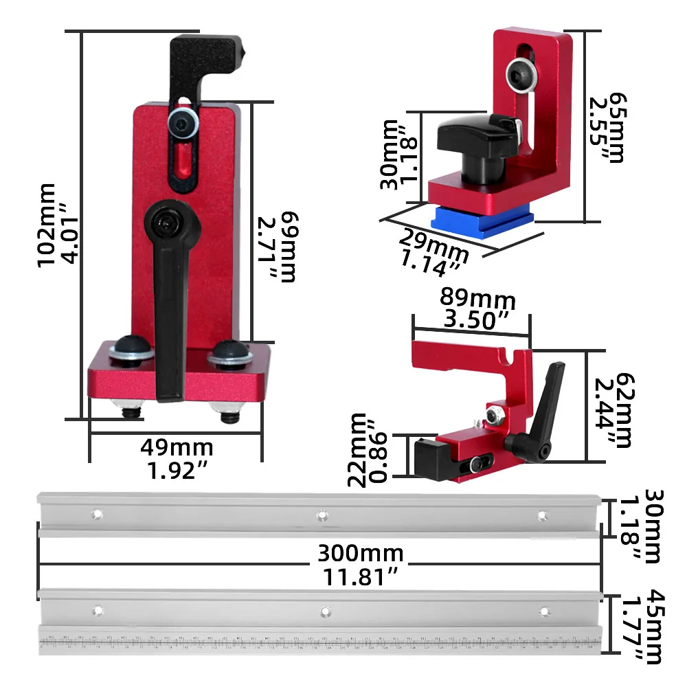 Kit de 7 peças para guia de pe - Aluminum T-Slot Profile avaliação e preço