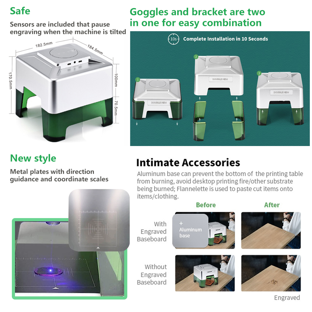Mini Gravador a Laser 3W Portá - Industrial Laser Printing Machine avaliação e preço