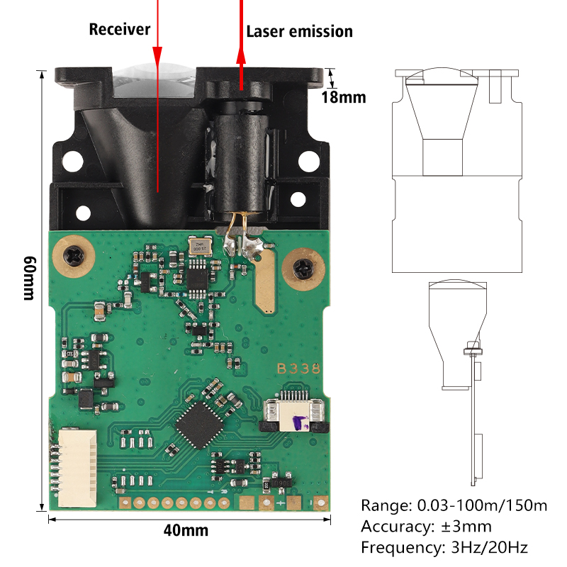 Módulo de Medição de Distância - Industrial Laser Distance Sensor avaliação e preço