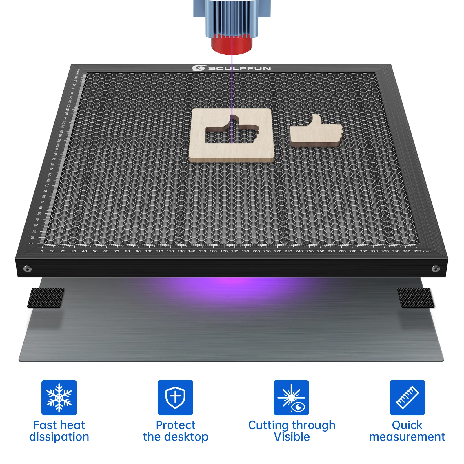 Cama de trabalho para gravador - Honeycomb Laser Bed avaliação e preço