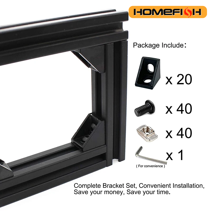 20 conjuntos de suporte de can - Aluminum T-Slot Profile avaliação e preço